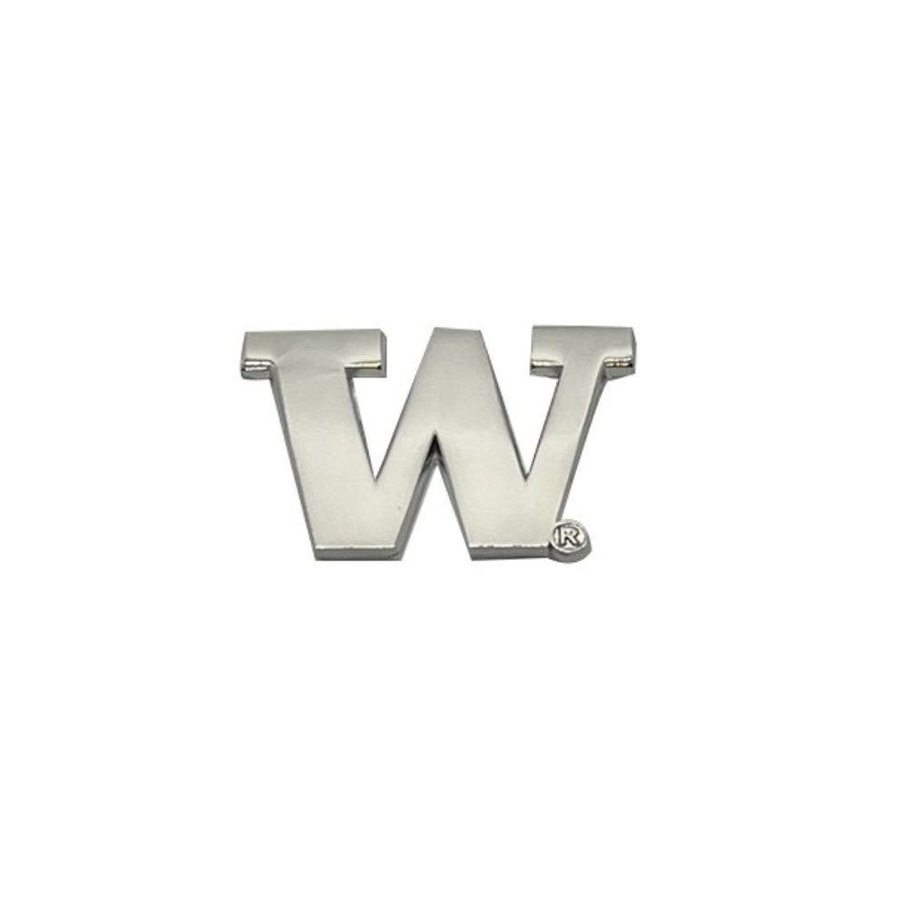 Washington Huskies Auto Emblem Metal Car Decal / Refrigerator Magnet